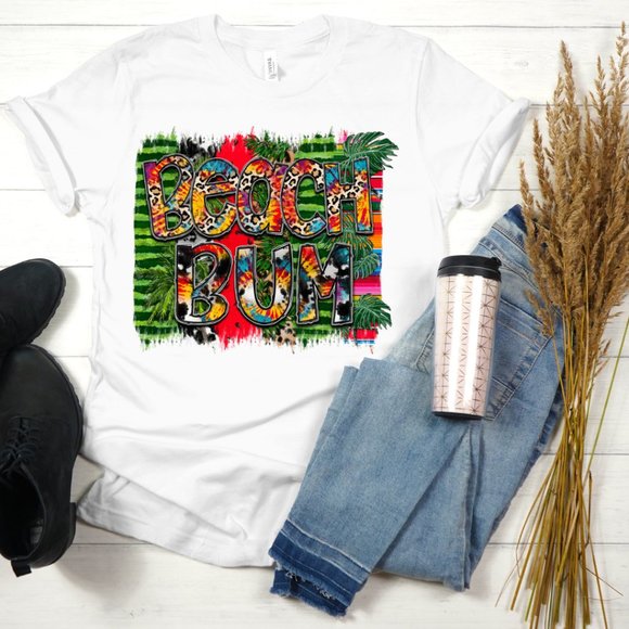 Beach Bum Shirt | Cute Summer Shirt | Ocean Tshirt | Salt Water TShirt | - Picture 1 of 1